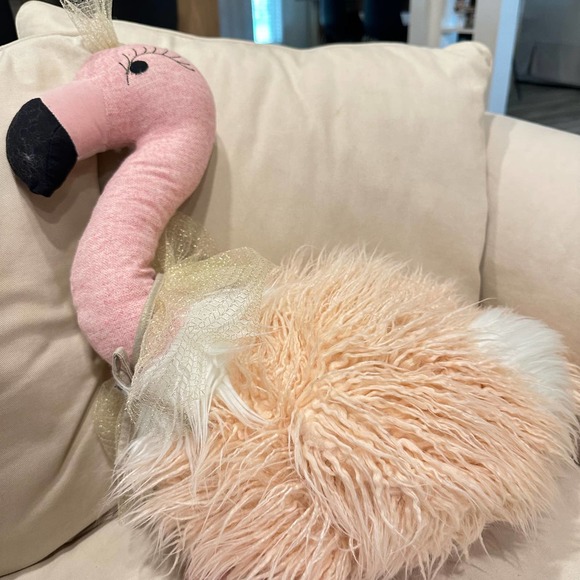 Anthropologie Large Fancy Flamingo Plush Ballerina. 38” - Picture 7 of 8